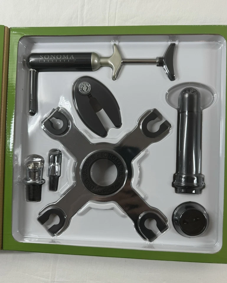 Nuevo Sonoma Reserve Wine Connoisseur's Gift Set - Carrito para servir PLUS Foto 3 de 4