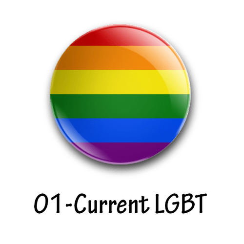 The Original LGBT/LGBTQIA+ 25mm/1 Inch Pride Flag Badges (81 To Choose From) Gay - Picture 2 of 82