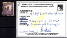 SBZ 153bY PFI GUTE FARBE und ABART gest. BPP Befund -,-EUR (L6430