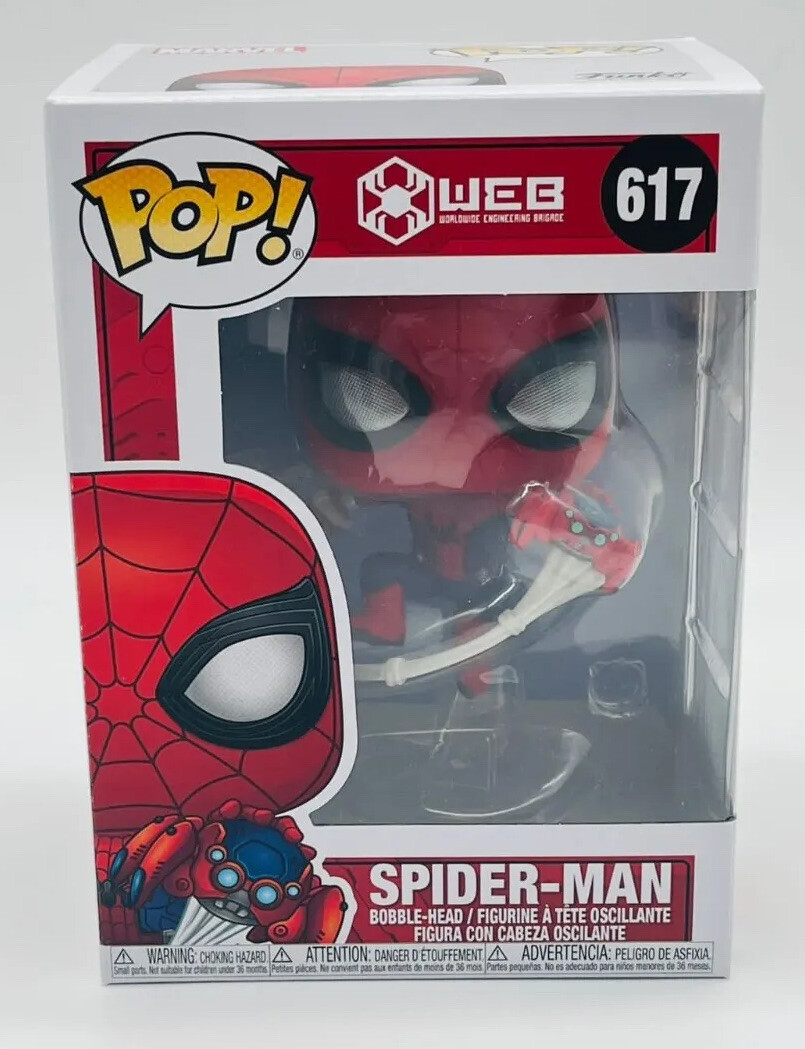 Funko Pop Web 617 Spider-man Bobble-head Figur Disneyland Paris