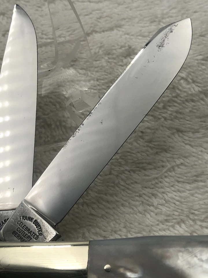 Navaja de Bolsillo Fight'n Rooster Edición Limitada 1/600 2 Hojas Trapper Madreperla (#18) Foto 3 de 4