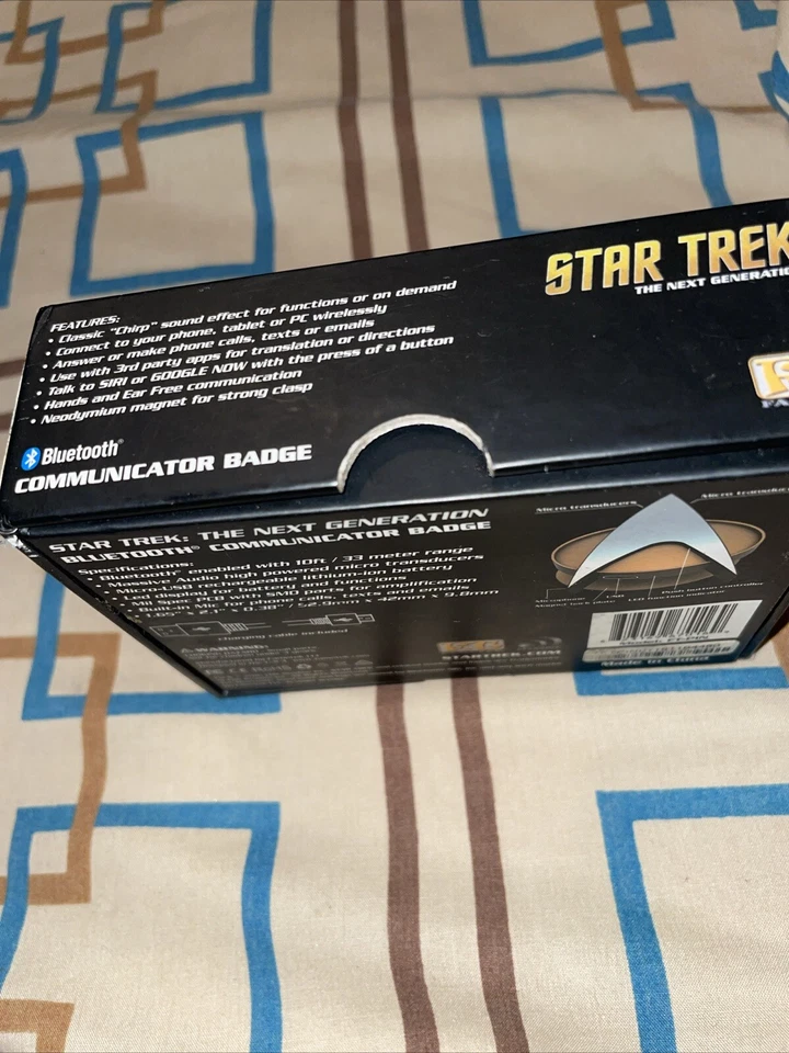 Official Star Trek Next Generation Bluetooth Communicator Badge Magnet Pin - image 2 of 4