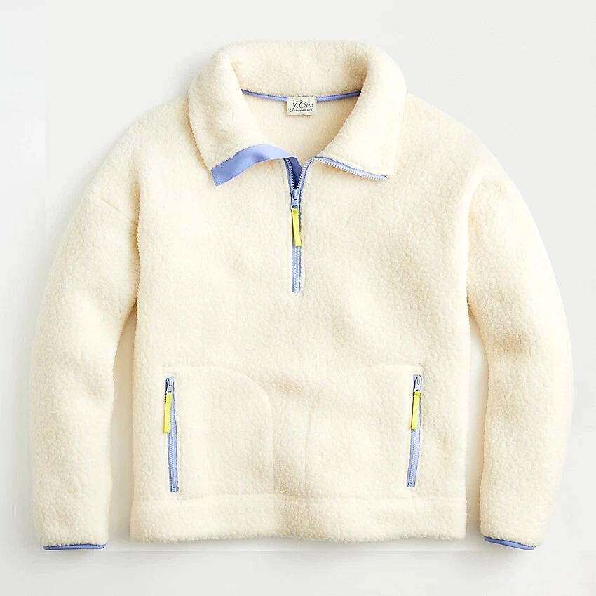 J crew hotsell sherpa pullover