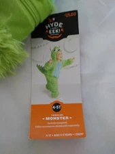 GREEN 3 EYED KIDS COSTUME 4t-5t