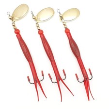 3 x 20g Fishing lures. Reel in monsters. Mustad hook Pike, Salmon. Made in UK