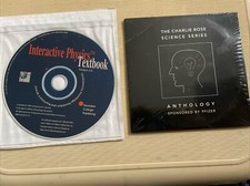 LOT of 2 CDs Charlie Rose Science Series ANTHOLOGY/Interactive Physics Textbook