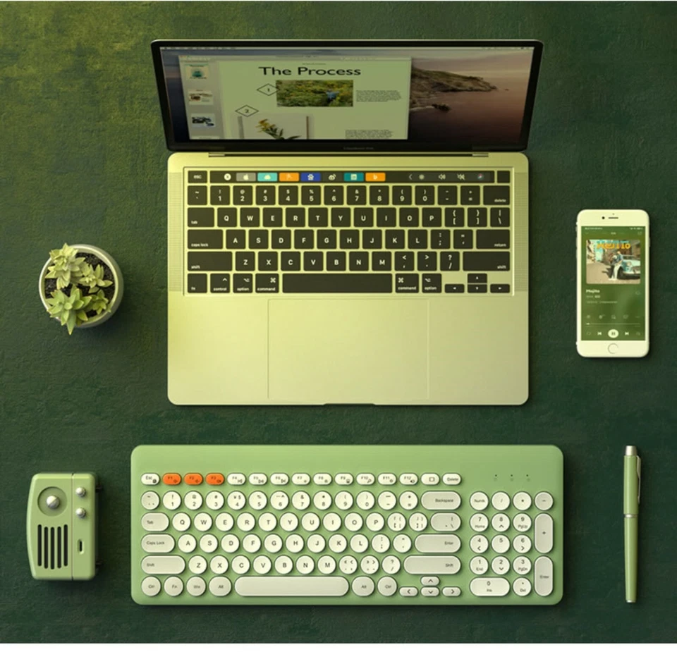 Wireless 2.4G Keyboard Mouse Combos Optical Mouse Portable bundle - Image 3 of 4