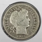 1912-D Barber Dime - Very Good (VG) KM#113 - 90% Silver - 7340