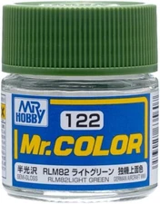 Mr. Hobby C122 Mr. Color Semi Gloss RLM82 Light Green Lacquer Paint 10ml - US