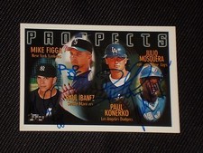 KONERKO, IBANEZ, FIGGA, MOSQUERA 1996 TOPPS ROOKIE SIGNED AUTOGRAPHED CARD #432