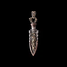 Arrowhead Capsule Pendant. Fashion Jewelry for Men. Handmade Gifts