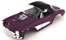 57 Chevy Corvette Purple BT JL XtracTion Slot Car Snap On BODY for AFX autoworld