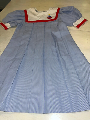 Collections By Joyce Dress Girls 6 Pin Striped Sailor/Nautical Theme Vintage