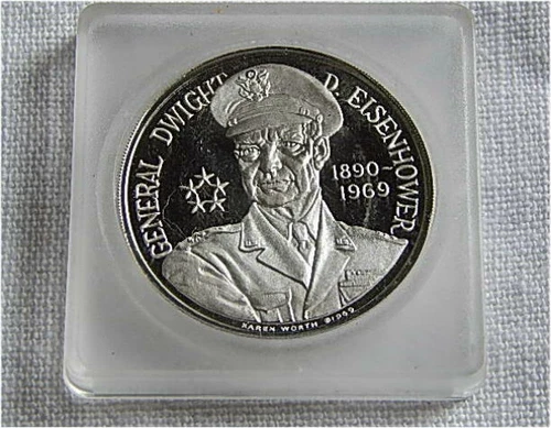 Eisenhower 1969 Medallic Art .999 Silver Proof By Karen Worth