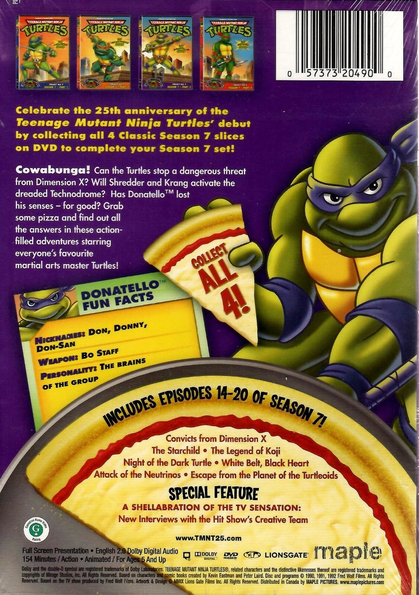 Teenage Mutant Ninja Turtles - Season 7 Part 3 - 6 Episodes - New