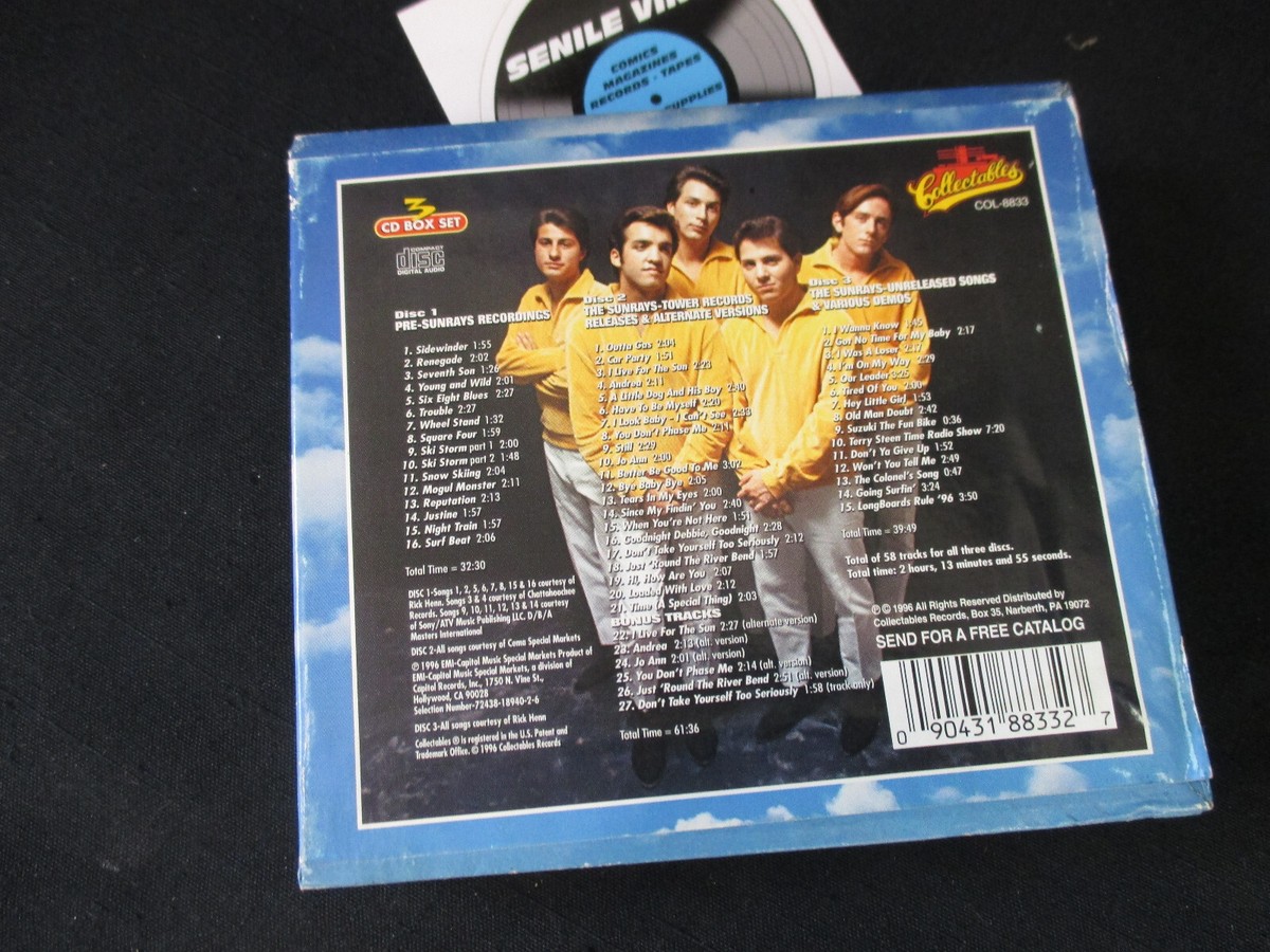 THE SUNRAYS VINTAGE RAYS For Collectors Only COLLECTABLES 3 CD Box 
