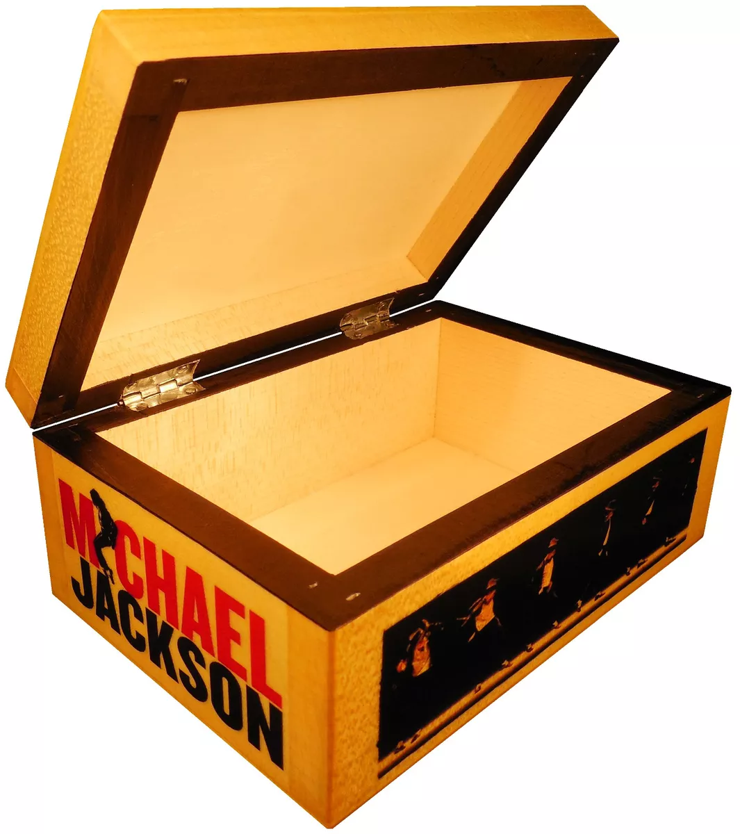 King of Pop Michael Jackson figure, Signed Box, Moonwalk, Poster, Quote, Bad cd