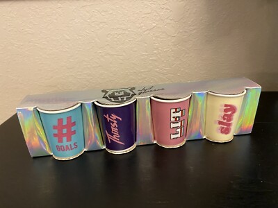 NIB Boston Warehouse Shot Glass Set Millennial Set of 4