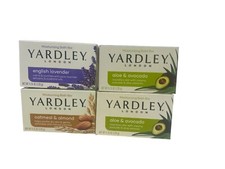 Yardley London Moisturizing Bath Bar Soap, 4.25 oz, Variety 4 Pack -