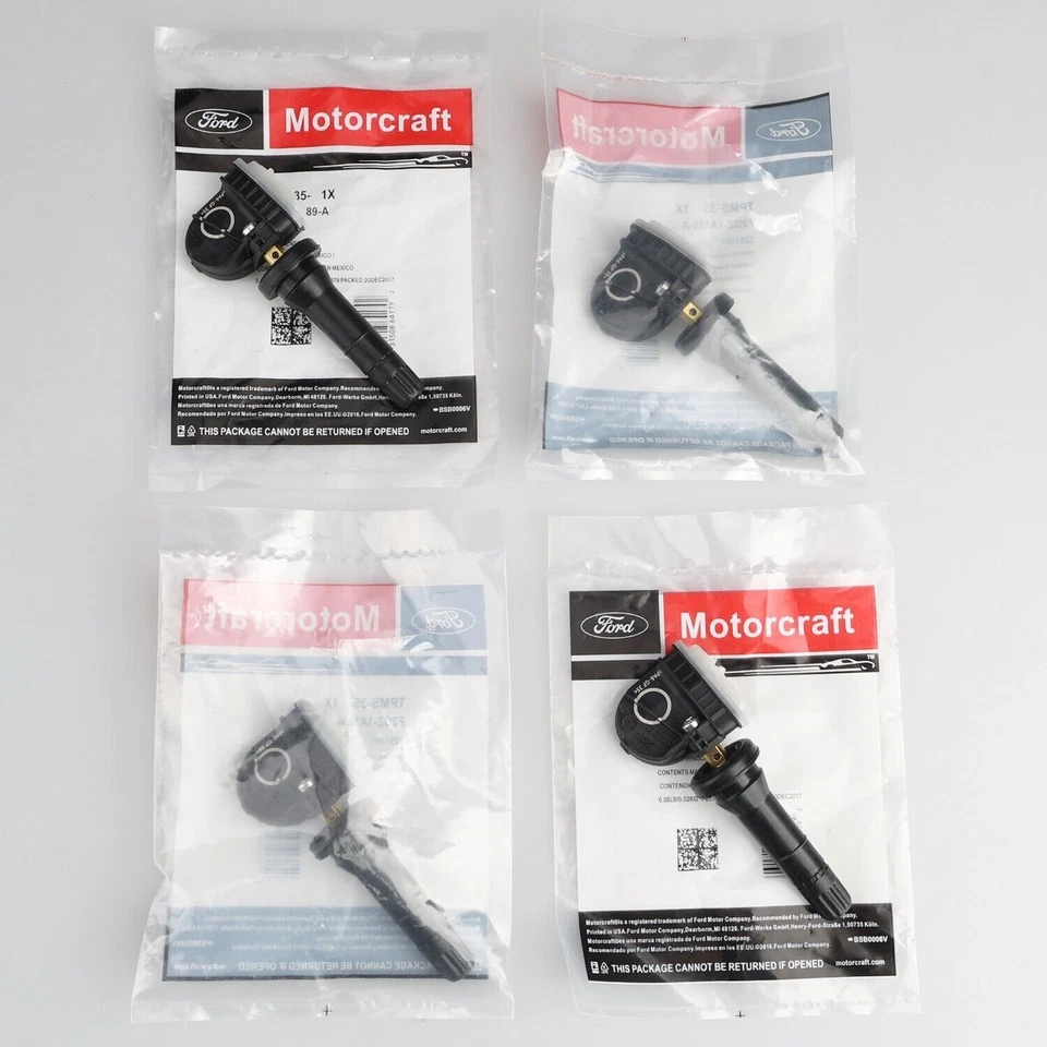 4Pc Genuine TPMS-35 F2GZ-1A189-AB Tire Pressure Sensor For Ford Explorer Mustang Foto 2 de 4