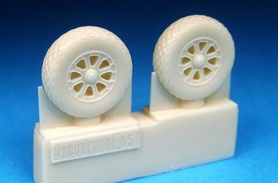 Barracuda BR-R72101 1/72 Corsair/Hellcat Wheels (Diamond Tread)