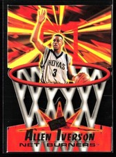 1996-97 Net Burners Press Pass Die Cut Allen Iverson #41 Rookie Card HOF. rookie card picture