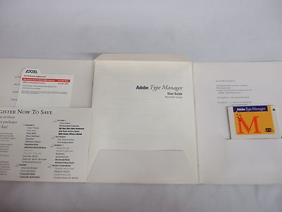 Adobe Type Manager Software