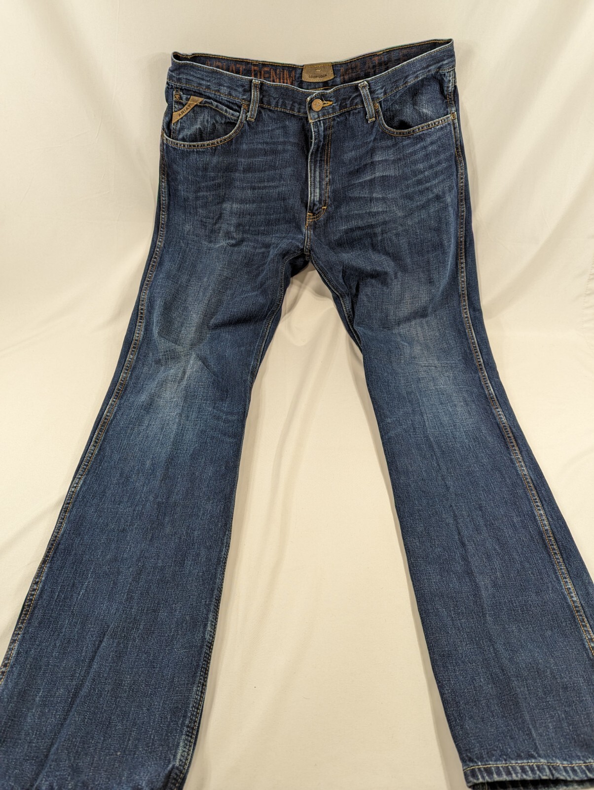 Ariat Men's Denim M3 Athletic Fit Blue Jeans Western Workwear Size 36 x 38  True | eBay