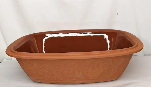 READ!* Römertopf Roaster Non-Stick Dutch Oven Clay Baker 4.2 Quart (4 Liters)