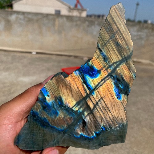 0.8lb Top Labradorite Crystal Stone Natural Rough Mineral Specimen Healing