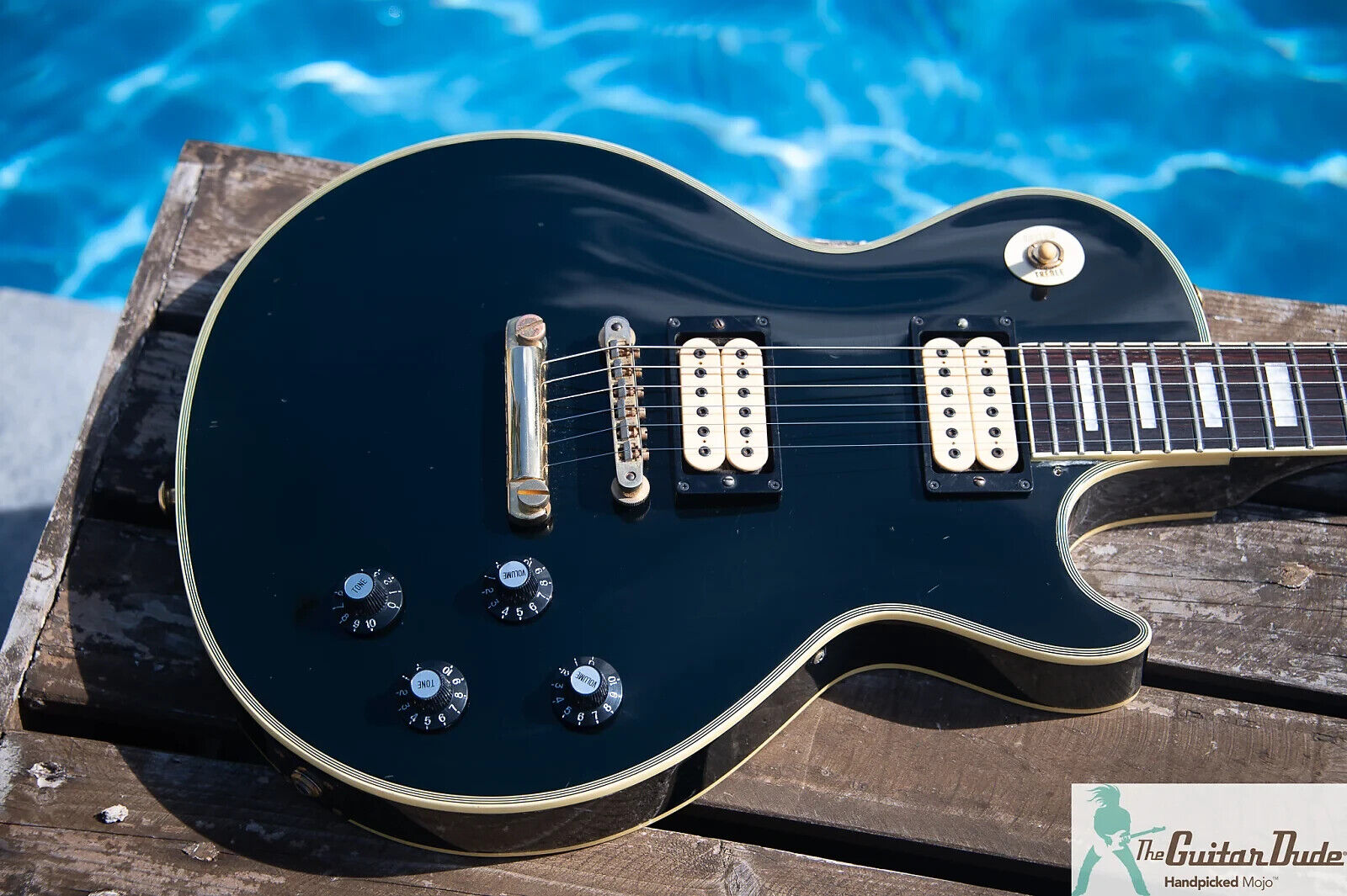 1990 Greco EGC-600 - Les Paul Custom - "Black Beauty" - w Exposed Dimarzio