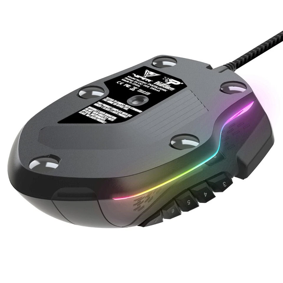814914023891 Patriot Memory Viper V570 RGB mouse Right-hand USB Type-A Laser 120 - Image 2 of 4