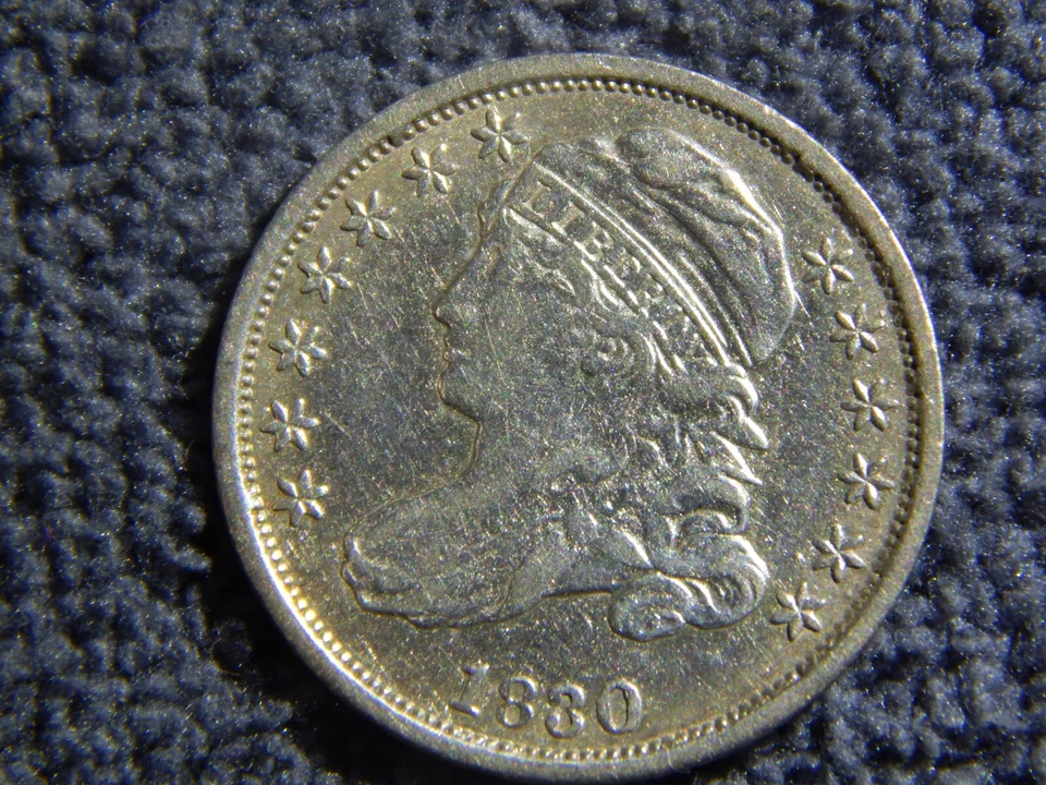 1830 Capped Bust Ten Cent Variety 2 Very Nice Rare coin - Image 2 of 4