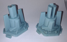 Star Wars Blue Tie Fighter Wing Connector Pair Smooth 3D Printed Kenner Palitoy