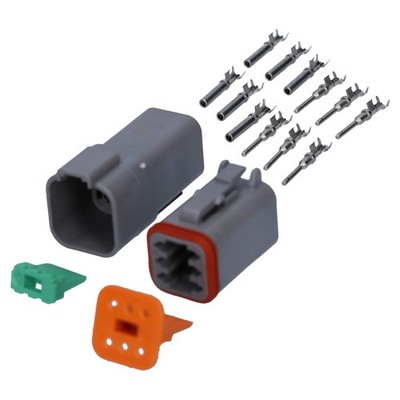 KALI-1206 DEUTSCH DT Steckverbinder Set 6 polig I Wasserdicht IP68 I Deutsch