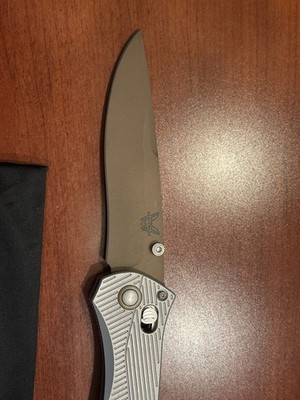 Benchmade Seven-Ten 710FE-24 Gray Aluminum Dark Flat Earth CPM-S90V Knife BNIB