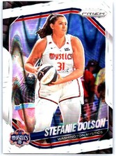 2025 Panini Prizm WNBA #112 Stefanie Dolson White Seismic Prizms