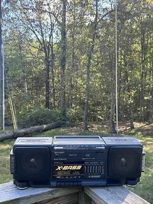 Sharp GF-340 (GY) Stereo Radio Cassette Recorder BoomBox | Works