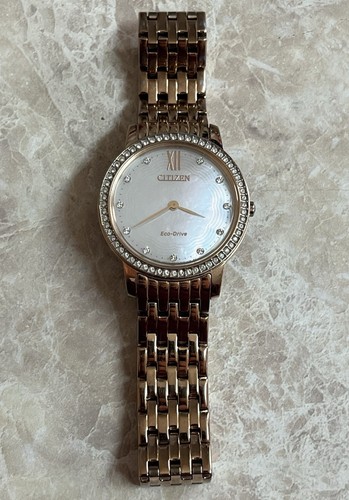 Citizen Eco-Drive Silhouette Crystal Rosegold Color Damenuhr " - Bild 10 von 17