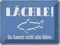 Blechschild 30X40 Cm LäChle Du Kannst Nicht Alle Spruch Zitat Deko Geschenk Meta