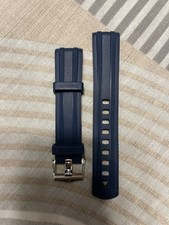 Omega Blue Rubber Strap For Seamaster 300 Brand Genuine