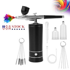 Portable Air Compressor Kit Airbrush Paint Spray Gun Nail Art Tattoo Airbrush