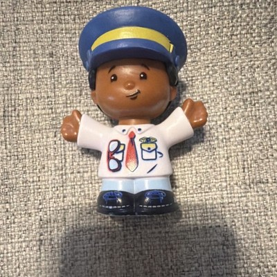 Fisher-Price Little People Pilot Figure Blue Hat White Shirt 2016 MPN DJB53