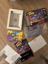 Nickelodeon Guts (SNES) Super Nintendo 1994 Viacom RARE W/ Box/Manual/Poster