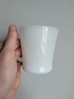 Vintage Fire King Anchor Hocking White Milk Glass D-Handle Coffee Cup single mug