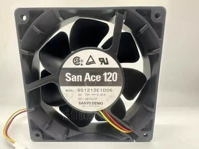 1pc 9G1212E1D06 DC12V 0.61A 120*38mm 3-Wire Cooling Fan #zc