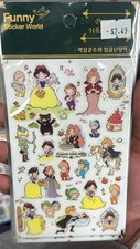 Funny Sticker World Princess Snow White Kawaii Sticker Sheet   Cute PVC