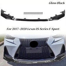 For 2017 - 2020 Lexus Is-series F-sport Glossy Black Front Bumper Lip Splitter For 2017 - 2020 Lexus Is-series F-sport Glossy Black Front Bumper Lip Splitter