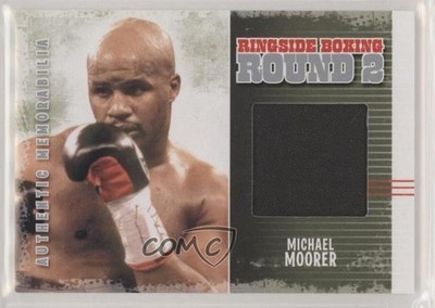 2011 Ringside Boxing Round 2 Authentic Memorabilia Silver Michael Moorer 1ek