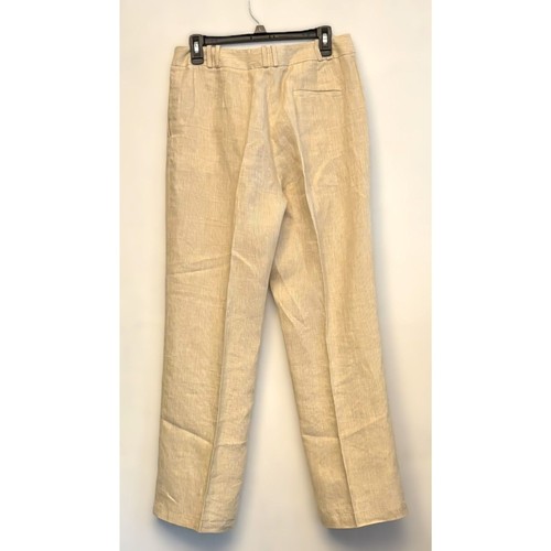 Façonnable, 90s Vtg Façonnable Linen Pants Beige Quiet Luxury Old Money Coastal Chic Size 8